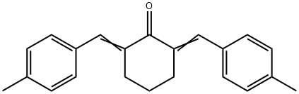 2,6-bis(p-methylbenzylidene)cyclohexan-1-one Structure