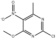 2-Chloro-4-methoxy-6-methyl-5-nitropyrimidine 化学構造式