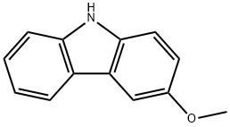 3-メトキシ-9H-カルバゾール 化学構造式