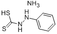 2-フェニルヒドラジンカルボジチオ酸アンモニウム 化学構造式