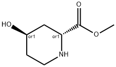 2-Piperidinecarboxylicacid,4-hydroxy-,methylester,trans-(9CI) Structure