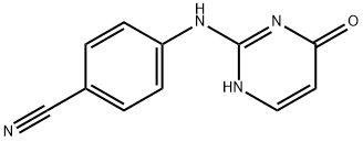 4-((4-Oxo-1,4-dihydropyriMidin-2-yl)aMino)benzonitrile Structure