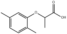 2-(2,5-DIMETHYLPHENOXY)PROPANOIC ACID, 18996-04-8, 结构式