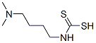 N-[4-(ジメチルアミノ)ブチル]カルバモジチオ酸 化学構造式