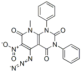 Pyrido[2,3-d]pyrimidine-2,4,7(1H,3H,8H)-trione,  5-azido-8-methyl-6-nitro-1,3-diphenyl- 结构式