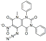 Pyrido[2,3-d]pyrimidine-2,4,7(1H,3H,8H)-trione,  5-azido-8-methyl-6-nitro-1,3-diphenyl- Structure