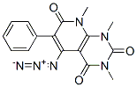Pyrido[2,3-d]pyrimidine-2,4,7(1H,3H,8H)-trione,  5-azido-1,3,8-trimethyl-6-phenyl- Structure
