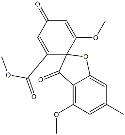 (-)-4,6'-Dimethoxy-6-methyl-3,4'-dioxospiro[benzofuran-2(3H),1'-[2,5]cyclohexadiene]-2'-carboxylic acid methyl ester|(-)-4,6'-Dimethoxy-6-methyl-3,4'-dioxospiro[benzofuran-2(3H),1'-[2,5]cyclohexadiene]-2'-carboxylic acid methyl ester