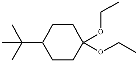 4-TERT-ブチルシクロヘキサノンジエチルアセタール 化学構造式