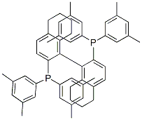 (S)-2,2'-双(双(3,5-二甲基苯基)膦)-5,5',6,6',7,7',8,8'-八氢-1,1'-联萘,190003-83-9,结构式