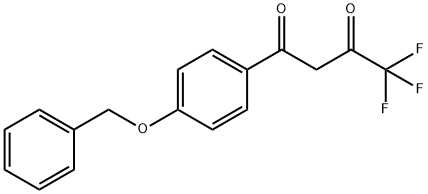 1-(4-BENZYLOXYPHENYL)-4,4,4-TRIFLUOROBUTANE-1,3-DIONE Structure