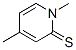 1,4-Dimethyl-2(1H)-pyridinethione 结构式