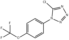 5-CHLORO-1-(4-TRIFLUOROMETHOXY-PHENYL)-1H-TETRAZOLE Struktur