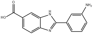 2-(3-Aminophenyl)-1H-benzimidazole-5-carboxylic acid 结构式