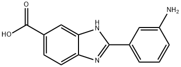 2-(3-Aminophenyl)-1H-benzimidazole-5-carboxylic acid,190121-98-3,结构式