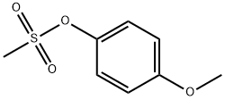 4-Methoxyphenyl mesylate, 4-[(Methylsulphonyl)oxy]anisole Structure