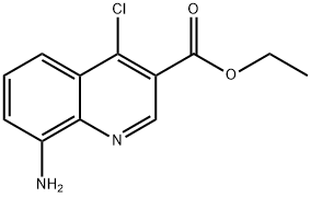 ethyl 8-aMino-4-chloroquinoline-3-carboxylate Structure