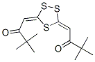 1,1'-(1,2,4-Trithiolane-3,5-diylidene)bis(3,3-dimethyl-2-butanone) Struktur