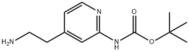 TERT-BUTYL [4-(2-AMINOETHYL)PYRIDIN-2-YL]CARBAMATE 结构式