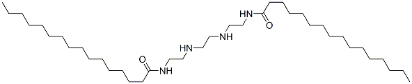 N,N'-[ethane-1,2-diylbis(iminoethane-2,1-diyl)]bishexadecan-1-amide 结构式