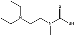 N-[2-(ジエチルアミノ)エチル]-N-メチルカルバモジチオ酸 化学構造式