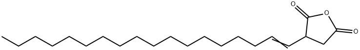 3,4-ジヒドロ-3-(1-オクタデセニル)-2,5-フランジオン 化学構造式