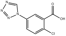 2-chloro-5-(1H-tetrazol-1-yl)benzoic acid Structure