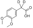 3,4-DIMETHOXYPHENYLACETIC-2,2-D2 ACID, 19031-58-4, 结构式