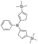 Borane, phenylbis[3-(trimethylsilyl)cyclopentadienyl]- 结构式