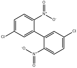 5,5'-ジクロロ-2,2'-ジニトロビフェニル 化学構造式