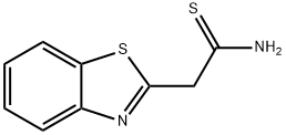 2-Benzothiazoleethanethioamide(9CI) Structure