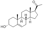 5-Pregnene-3alpha-ol-20-one Struktur