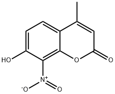 7-羟基-4-甲基-8-硝基香豆素, 19037-69-5, 结构式