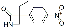 3-Ethyl-3-(p-nitrophenyl)azetidin-2-one Struktur