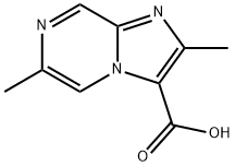 2,6-二甲基咪唑并[1,2-A]吡嗪-3-羧酸 结构式