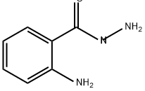 （2-氨基苯甲酰）肼, 1904-58-1, 结构式