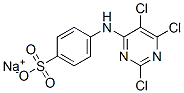 4-[(2,5,6-Trichloro-4-pyrimidinyl)amino]benzenesulfonic acid sodium salt Structure