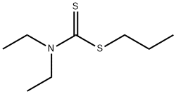 Diethyldithiocarbamic acid propyl ester Structure