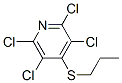 2,3,5,6-tetrachloro-4-(propylthio)pyridine,19050-48-7,结构式