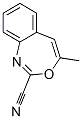 4-Methyl-3,1-benzoxazepine-2-carbonitrile Struktur