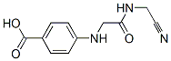 2-[[N-(p-Carboxyphenyl)glycyl]amino]acetonitrile Structure