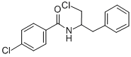 2-(p-Chlorobenzamido)-1-chloro-3-phenylpropane Structure