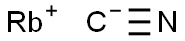 Rubidium cyanide. Structure