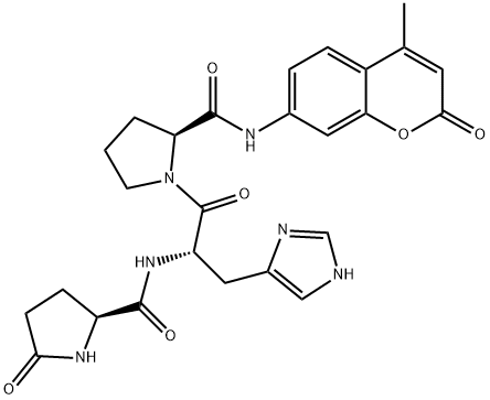 PYR-HIS-PRO-AMC Structure