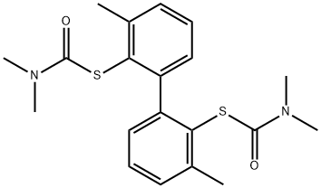 Carbamothioic acid, dimethyl-, S,S-(3,3-dimethyl1,1-biphenyl-2,2-diyl) ester,190841-63-5,结构式