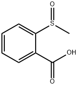 2-(甲基亚磺酰)苯甲酸 结构式