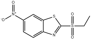 2-(ethylsulphonyl)-6-nitrobenzothiazole  Structure