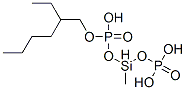 メチルシランジオールビス[りん酸(2-エチルヘキシル)] 化学構造式