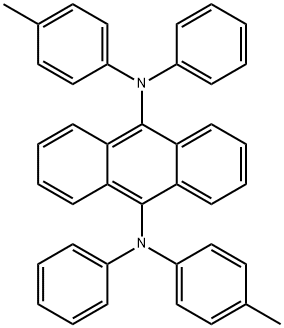 9,10-Bis[phenyl(m-tolyl)-amino]anthracene Structure