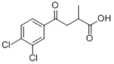 2-METHYL-4-OXO-4-(3',4'-DICHLOROPHENYL)BUTYRIC ACID 化学構造式